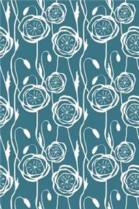 Bullet Journal Notebook Scribbly Flowers Pattern 9