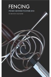 Fencing Pocket Monthly Planner 2018