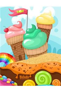 Helado libro para colorear 1