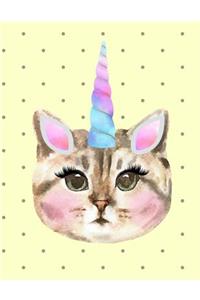 Caticorn Notebook - Wide Ruled