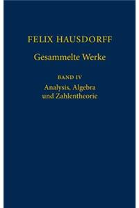 Felix Hausdorff - Gesammelte Werke Band IV