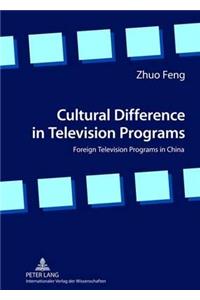 Cultural Difference in Television Programs