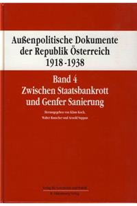Aussenpolitische Dokumente Der Republik Osterreich 1918 - 1938 Band 4