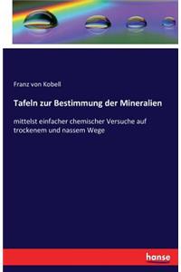 Tafeln zur Bestimmung der Mineralien