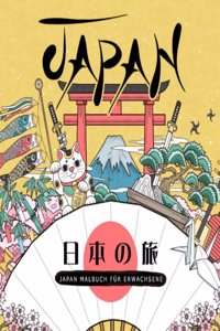 Japan Coloring Book for Adults