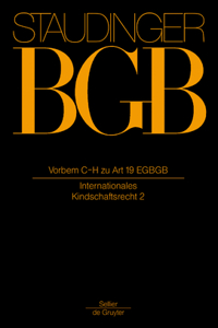 Vorbem C-H Zu Art 19 EGBGB