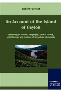 Account of the Island of Ceylon