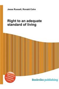 Right to an Adequate Standard of Living