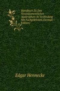 Handbuch Zu Den Neutestamentlichen Apokryphen: In Verbindung Mit Fachgelehrten (German Edition)