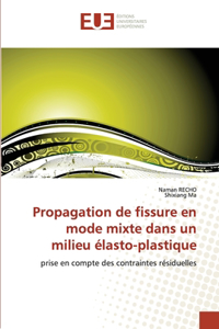 Propagation de fissure en mode mixte dans un milieu élasto-plastique