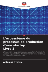 L'écosystème du processus de production d'une startup. Livre 3