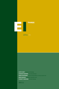 Encyclopaedia of Islam - Three 2014-1: Three 2014-1