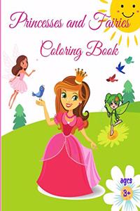 Princesses and Fairies Coloring Book