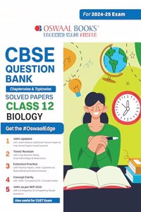 Oswaal CBSE Question Bank Class 12 Biology Hardcover Book, Chapterwise and Topicwise Solved Papers For Board Exams 2025