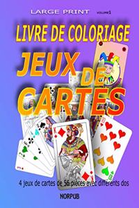 Livre de Coloriage Jeux de Cartes