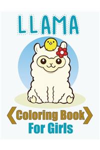 llama coloring books for girls