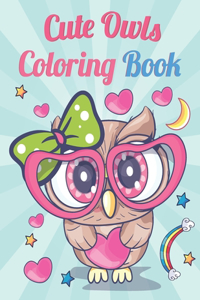 Cute Owls Coloring Book