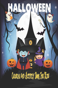 Halloween Coloring and Activity Book For Kids