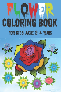 Flower Coloring Book for Kids 2-4 Years