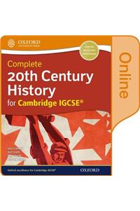 Complete 20th Century History for Cambridge Igcse: Online Student Book