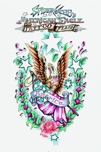 Spider Webb's American Eagle Tattoo Flash