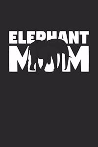 Elephant Notebook 'Elephant Mom' - Elephant Diary - Mother's Day Gift for Animal Lover - Womens Writing Journal