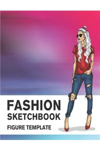 Fashion Sketchbook Figure Template