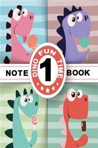 Dino fun time notebook