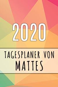 2020 Tagesplaner von Mattes