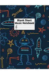 Blank Sheet Music Notebook