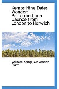 Kemps Nine Daies Wonder