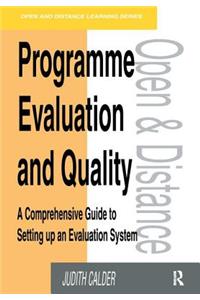 Programme Evaluation and Quality