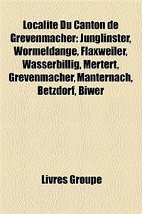 Localit Du Canton de Grevenmacher