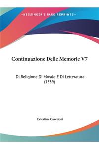 Continuazione Delle Memorie V7