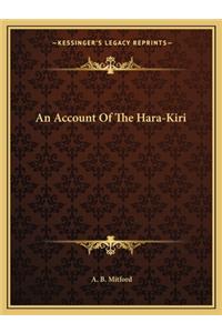 Account of the Hara-Kiri