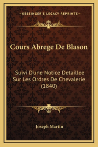Cours Abrege De Blason