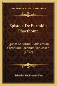 Epistola De Euripidis Phaethonte