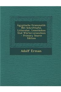 Agyptische Grammatik