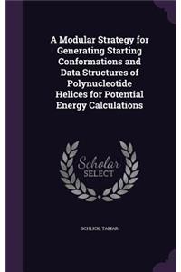 Modular Strategy for Generating Starting Conformations and Data Structures of Polynucleotide Helices for Potential Energy Calculations