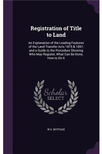 Registration of Title to Land