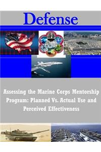 Assessing the Marine Corps Mentorship Program