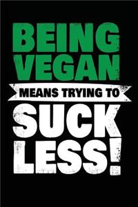 Being Vegan Means Trying To Suck Less!