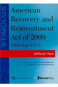 Stimulus: American Recovery and Reinvestment Act of 2009