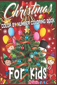 Christmas Color By Number Coloring Book For Kids