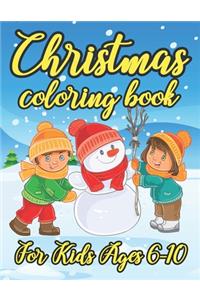 Christmas Coloring Book for Kids Ages 6-10