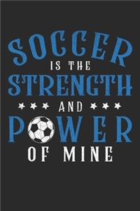 Soccer is the strength and power of mine