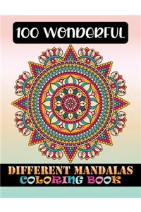 100 Wonderful Different Mandalas Coloring Book