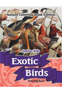 Exotic Birds Coloring Book