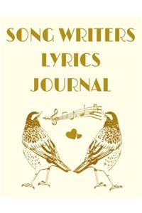 Song Writers Lyrics Journal