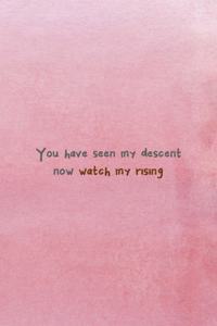 You Have Seen My Descent Now Watch My Rising